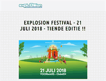 Tablet Screenshot of explosionfestival.nl